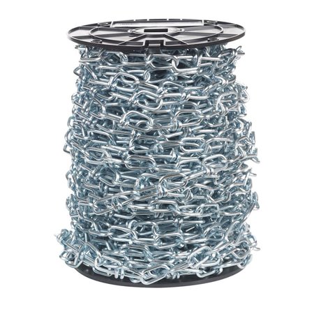 CAMPBELL CHAIN & FITTINGS Campbell Chain 5364724 No.4-0 Double Loop Carbon Steel Chain - 0.15 in. Dia. x 100 ft. 5364724